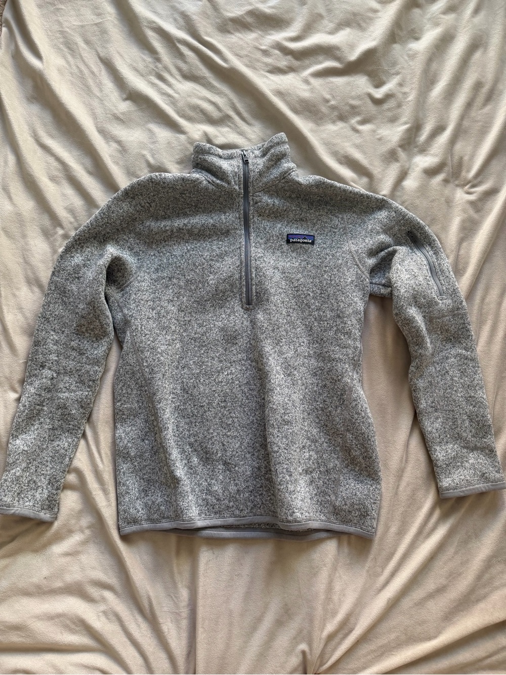 Patagonia Men's Heather Gray Half-Zip Fleece Pullover
